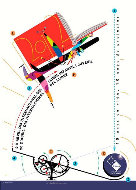 Cartell del Dia del Llibre 2012