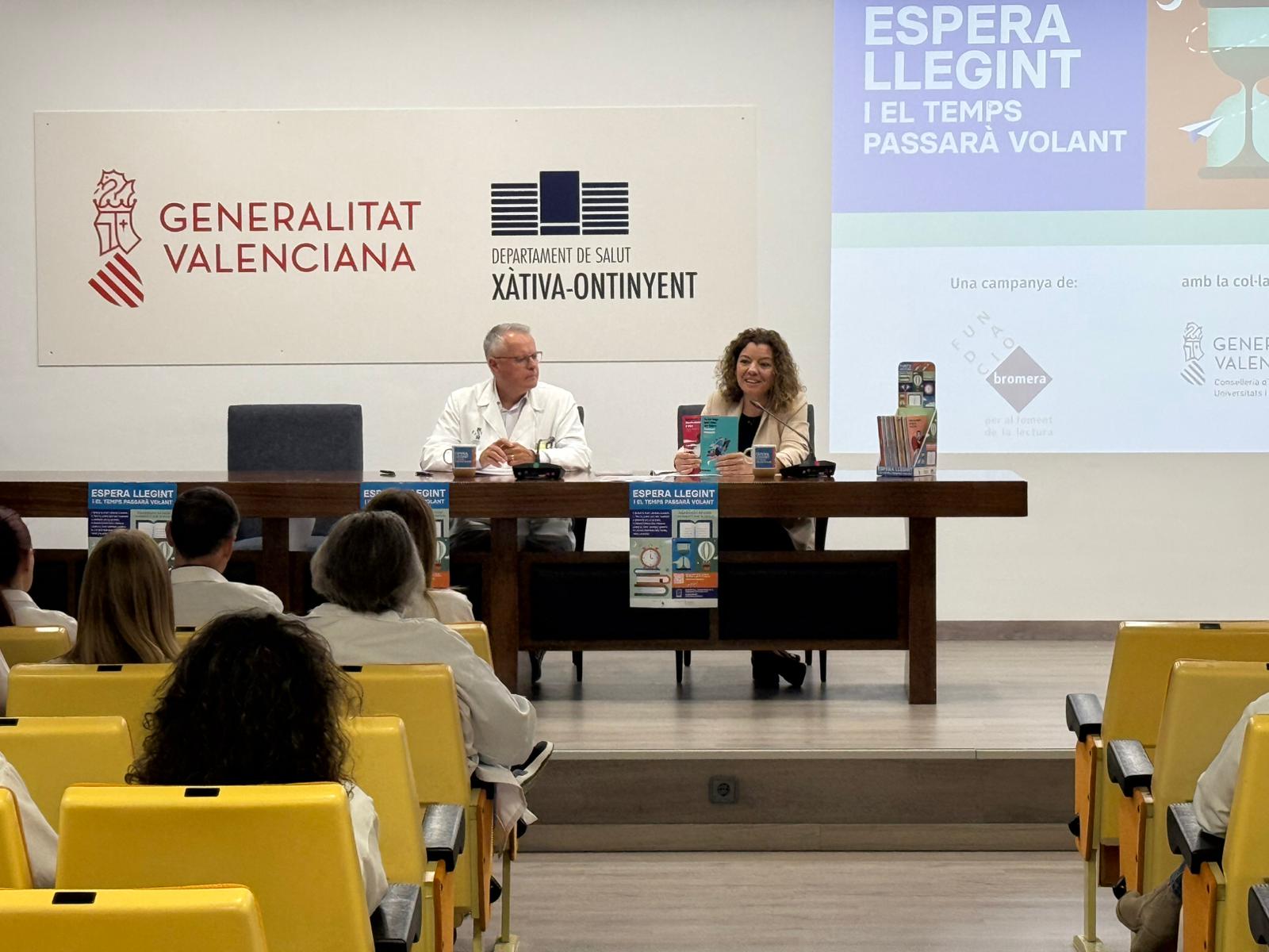 La Fundació Bromera i el Departament de Salut de l’Hospital de Xàtiva i Ontinyent promouen la lectura en valencià. |