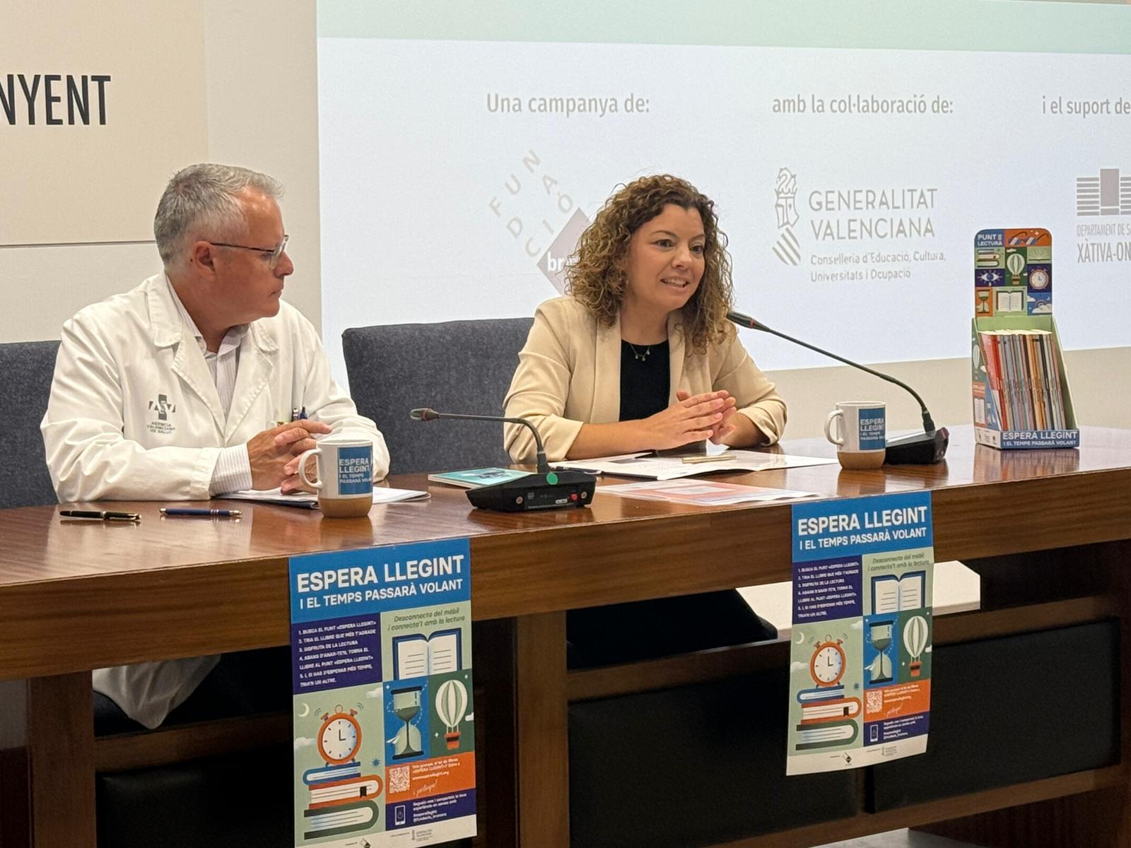 La Fundació Bromera i el Departament de Salut de l’Hospital de Xàtiva i Ontinyent promouen la lectura en valencià. |